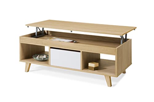 TOPKIT | Mesa de Centro elevable con cajón 2179 | Mesa de...