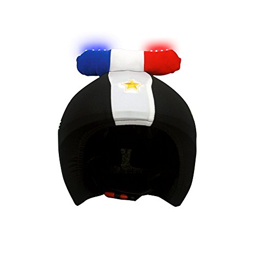 Couvre-Casque LED Police Coolcasc pour Sécuriser les Trajets École à Vélo