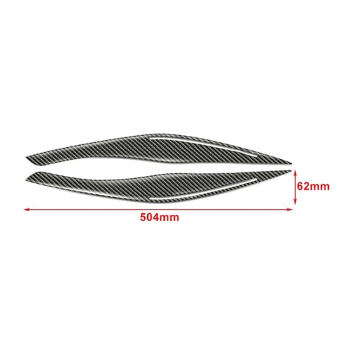Sourcil de phare de voiture compatible E90 E91 Série 3 2006-2012 cache optique