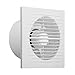 HaavPoois Ventilador de la casa Ventilador del baño Ventilador del Garaje Ventilador de Techo y de Pared para la Cocina y el baño, de bajo Ruido, Fuerte Escape, 4/6/8 Pulgadas (Ahorro de energía)