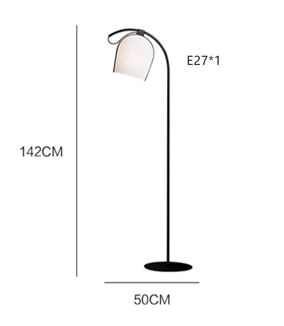 Lampa Podłogowa Lampa Stojąca Dekoracja Podłogowa Poli Czarna W Stylu Nordyckim Lampka Do Czytania Do Sypialni