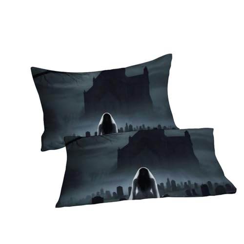 Housse de couette avec fermeture éclair pratique en microfibre douce 3D