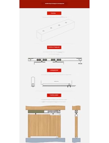 Placard de chambre fluide avec roue de porte coulissante - 7