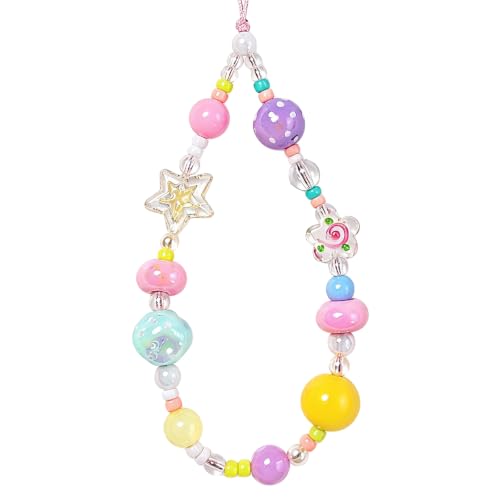 Image of Beaded Camera Wrist Strap Cute Digital Camera Charm Lanyard, Phone Wristlet Charms, Phone Chain for Camera