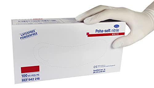 Nitril Einweg-Handschuhe peha-soft Nitrile white 100 U, GröÃe: S – Bild 6