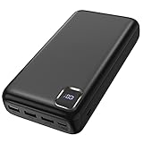 Portable Charger 50000 mAh Power Bank PD 30W and QC 4.0 PowerBank Fast Charging External Battery Pack with USB-C LED 3 Outputs & 2 Inputs Portable Charging for iPhone 15 14 13 pro, Samsung