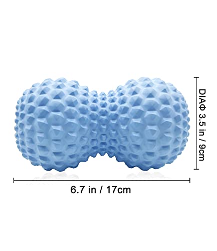 KITWILD Peanut Massage Ball, Double Lacrosse Massage Roller Ball for Deep Tissue Muscle Massage, Physical Therapy, Myofascial Release, Muscle Knots, and Yoga Therapy