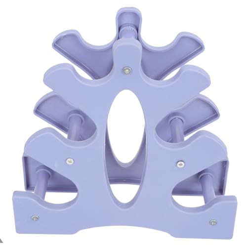 POPETPOP 1Pc Abs Dumbbell Rack Double Sided Dumbbell Storage Holder for Home Gym Durable Wear Resistant Design Safely Holds Up to Prevents Rolling Floor Damage