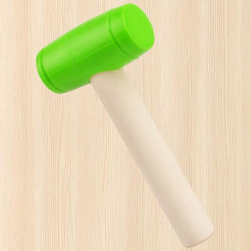 Image of 1Pcs Toy Hammer Simulation Wooden Hammers Plastic Toddler Hammer SmallPortable Kids Maintenance Tools Toys Pretend Fake Mallet Hammers for Boys Girls(Green)