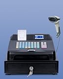 Cash Register for Small Businesses with Cash Drawer and Scanner,Perfiware Electronic Cash Registers with Dual Display& Auto Print Receipt,Oil-Proof Keyboard for Store/Restaurant/Mall/Shop
