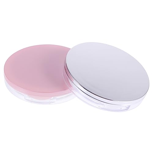 AUTSUPPL 2個携帯用 空粉ケース 化粧ポウダー用コンテナ 軽量 コンパクトで