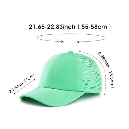 Image of HH HOFNEN Women Quick Drying Baseball Cap Sun Hat Unstructured Golf Hat