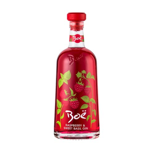 House of Boë - Raspberry and Sweet Basil Flavoured Gin - Premium House of Boë Scottish Gin - Raspberry Gin - 70cl - 41.5…