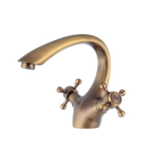 Robinet de salle de bain double boutons croisés pour remplacer un mitigeur fuyant