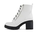 Soda Indiana Women's Faux Leather Lace Up High Chunky...