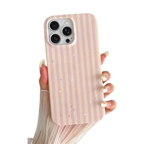 Coque iPhone 15 Pro Max rayures colorées cadeau idéal pour femmes et filles
