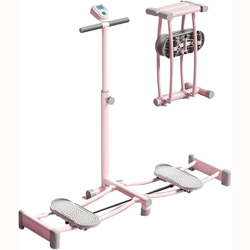 Machine d'exercice de ski rose pour tonifier le corps sans impact