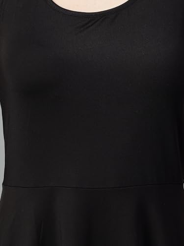 Image of KOTTY Women's Dashing Designs Radiant Petal Black Dress