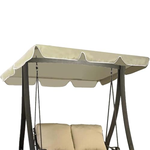 Toldo impermeable de repuesto para columpio de jardín de 2 a 3 plazas, cubierta de sombra, toldo de hamaca, accesorios ideales para patio al aire libre
