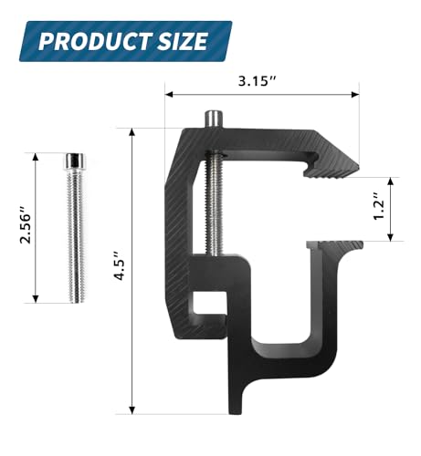 Image of MaxxHaul 50843 Mounting Clamps - 4 PCS - For MaxxHaul 50613 /50614 / 50621 Aluminum Truck Racks