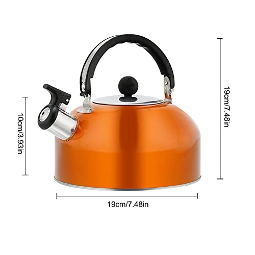 Leling Hervidor Sibilante – Hervidor Sibilante Inducción, Hervidor Sibilante 2,5 L INOX Teteras para Cocina, Mango… - Imagen 6