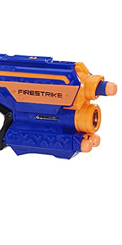 Image of Nerf Disruptor Elite Toy Gun Blaster 6-Dart Rotating Drum&N-Strike Elite Plastic Fire Strike Blaster (Ages 8 and up, Multicolour)