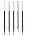 for Ballpoint Pen Refill 0.7mm Black Set of 5