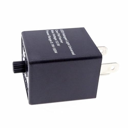 Relé intermitente LED de 3 pines y 12V universal regulable para intermitentes de moto 5