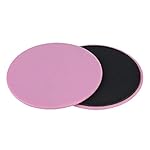 2Pcs Gliding Discs Slider Fitness Disc Exercise Sliding Plate for Yoga Gym Abdominal Core Training Exercise Equipment-Pink