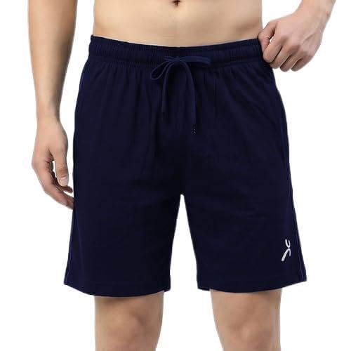 Image of Amul Comfy Men Ultra Soft Cotton-Rich Drawstring Lounge Shorts