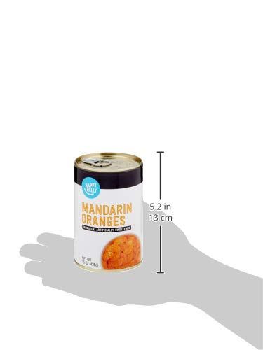 Amazon Brand - Happy Belly Mandarin Oranges, In Water, 15 Ounce #TOP4