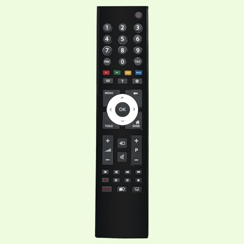 Ersatz-Fernbedienung TP7187 TP7187R, Fit for Grundig TV 40 VLE 6220 BH, 40 VLE 7230 BH; 46 FLE 9170 SL; 40 FLE 9170 SL; 26 VLE 7201 BH 32 VLE 6220 BH; 42 VLE 983 BL; 50 VLE 930 BL;