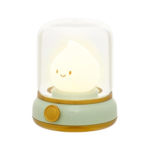 LED Night Light, Decorative Lighting, Dimmable Candlelight, Creative USB Rechargeable Atmosphere Lights, with B15-Minute Timer for Bedroom Living Room Kids' Room, Hallways