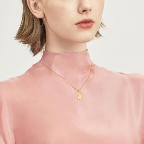 CHOW SANG SANG 999.9 24K Solid Gold Love Decode Cupid’s Feather Pearl Pendant for Women 93640P3