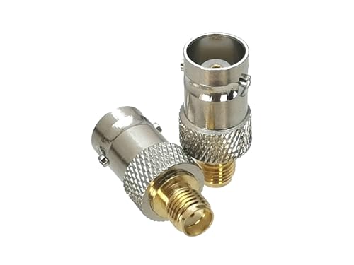 2 uds conector BNC hembra Jack a SMA hembra Jack RF adaptador Coaxial