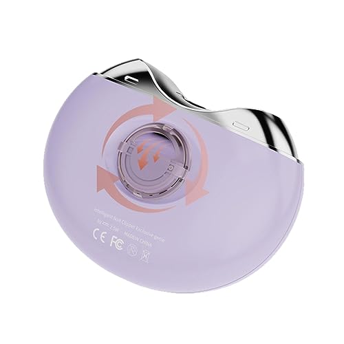 電動爪切り、充電式自動爪切り 3スピード、ネイルチップ収納と照明付き2-in-1安全スマート爪切り、赤ちゃん、子供、女性、高齢者、弱い手に最適、一体型爪グラインダー爪切り爪はさみ