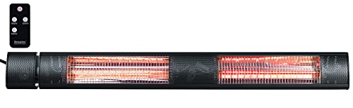 Chauffage radiant dextérieur 3000 W à infrarouge IRW-3100 - Noir [Semptec]