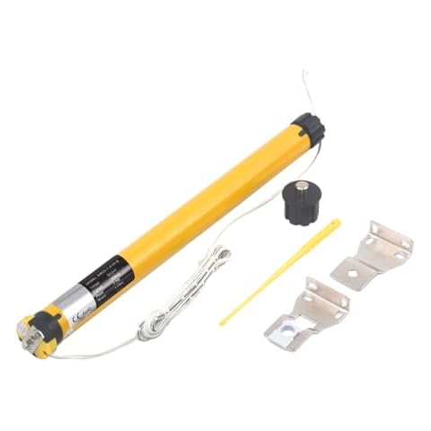 Rollerhouse AM25 DC 24V Mechanical Limit Tubular Roller Blind Motor, Build in Limit Switch and Adjust by Allen Wrench, Wired for Motorized RV Shade, Electric Powered Roller Shades Cover