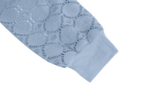 Image of Apbondy Girls Long Sleeve Shirts Lace Crewneck Blouses 5-14 Years