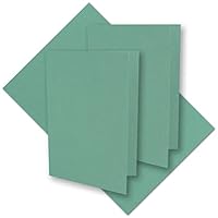 10 x groene vintage vouwkaarten van kraftpapier, set met 10 x groene vintage vouwkaarten van kraftpapier, set met
