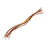 QUARKZMAN 30 Stück JST-XH Stecker, 3 Pin Weiblicher Männlich Pin-Header, 2.54mm Abstand Buchse Adapter mit 26AWG 300mm Vorgekräuseltem Kabeldraht