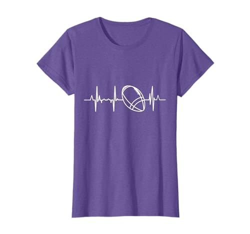 American Football Heartbeat Pulse Line T-Shirt