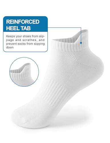 Ankle Socks for Women, Running Athletic Socks with Heel Tab Low Cut Sports No Show Socks3