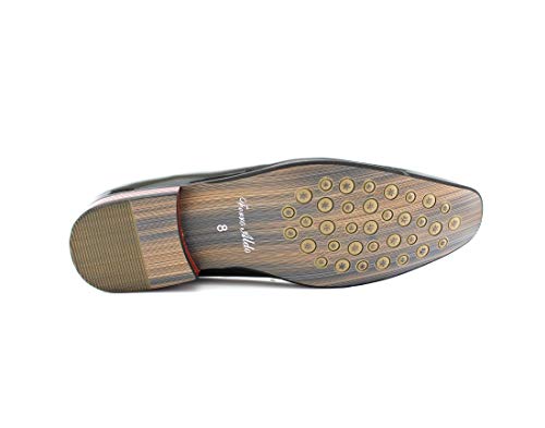 Image of Ferro Aldo Men's Classic Penny Loafers & Slip-On Dress Shoes | Woven, Floral, and Plaid Styles |