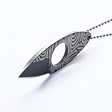 WILD TACTICAL MINI Full Tang Neck Knife with Sheath/Necklace, Fixed Blade EDC Knife, 3