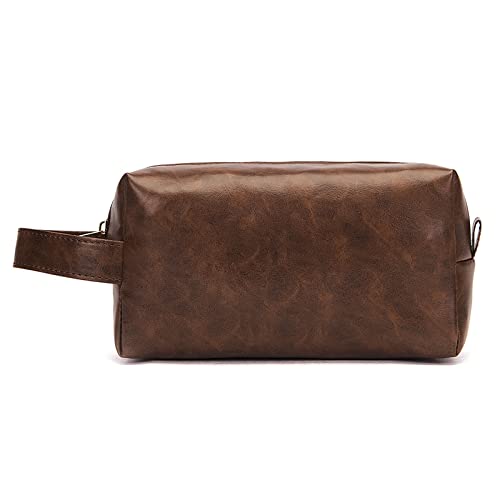 JINGYAN Bolsas de Aseo Leather Quality Ladies Women Makeup Bag Zipper Cosmetic Bags For Men