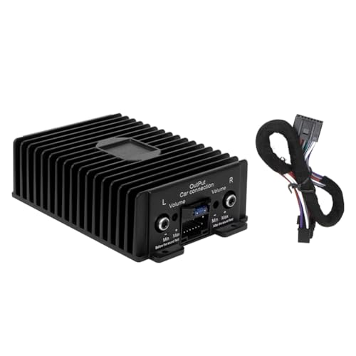 Giyofom Amplificador de Potencia de Audio de 4 Canales, 12 V, 80 W X 4, Clase A/B, Procesador de Sonido Digital para Reproductor de Coche Android Giyofom Amplificador de Potencia de Audio de 4 Canales, 12 V, 80 W X 4, Clase A/B, Procesador de Sonido Digital para Reproductor de Coche Android