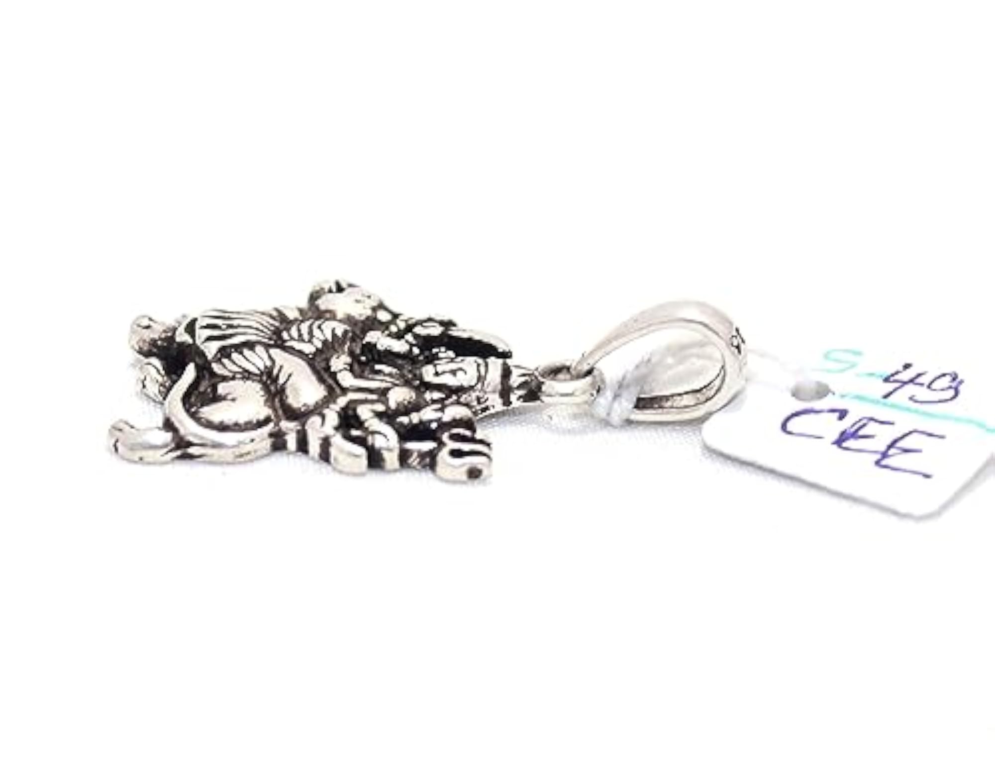 Goddess Durga 925 Sterling Silver Charm Pendant, Unisex Gift