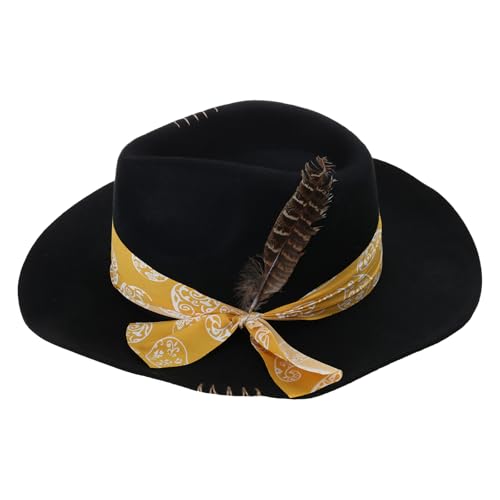 Chapeau vintage gentleman western feutré en laine Morain