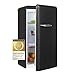 Exquisit Frigorifero retrò RKS100-V-H-160F nero opaco, 92 l, nero opaco